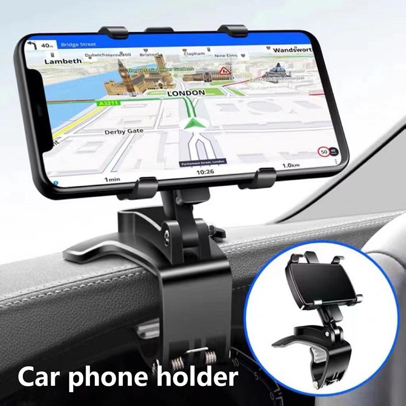 360° Car Phone Holder – Dashboard & Mirror Mount