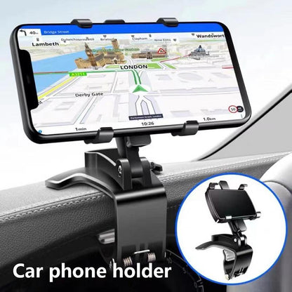 360° Car Phone Holder – Dashboard & Mirror Mount