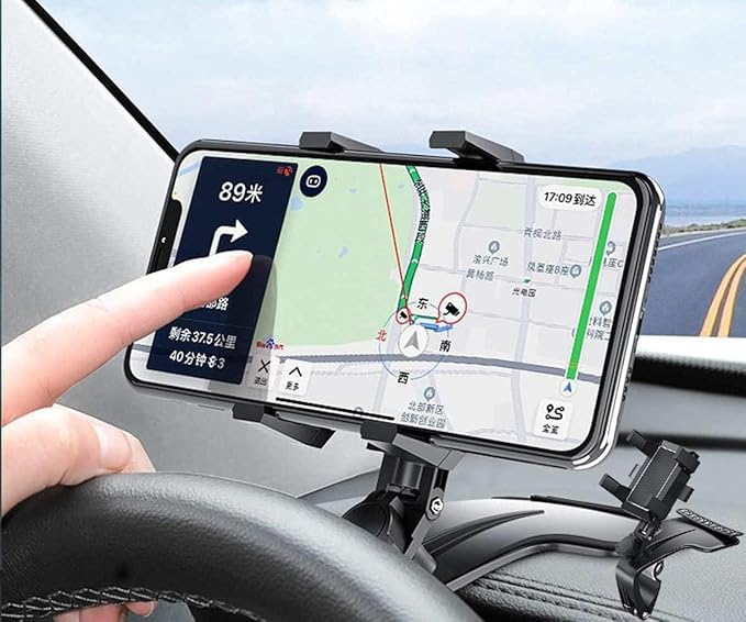 360° Car Phone Holder – Dashboard & Mirror Mount