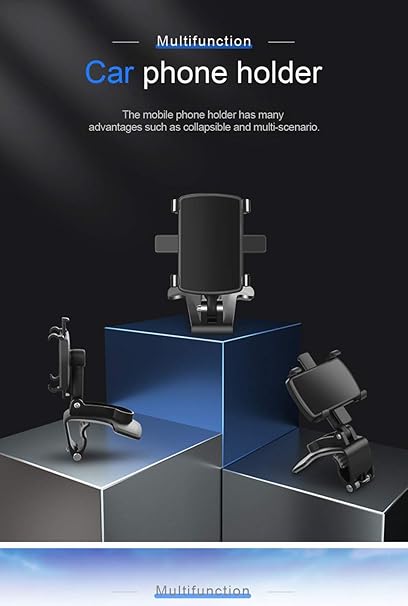 360° Car Phone Holder – Dashboard & Mirror Mount