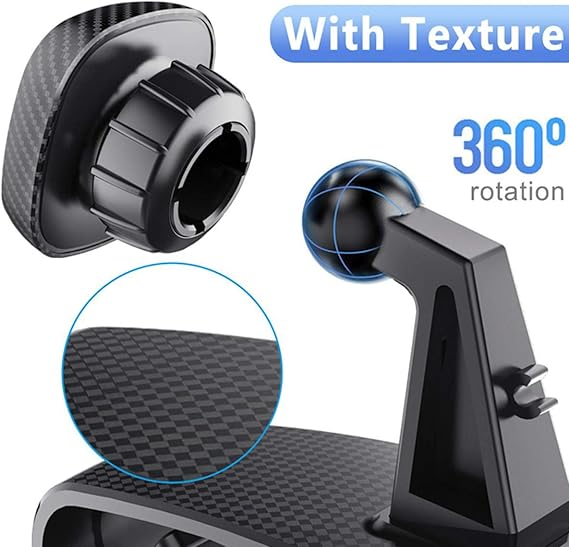 360° Car Phone Holder – Dashboard & Mirror Mount